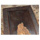 Carved Chinese Wood Storage Trunk