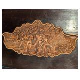 Carved Chinese Wood Storage Trunk