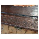Carved Chinese Wood Storage Trunk