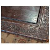 Carved Chinese Wood Storage Trunk