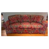 Pretty Paisley Upholstered Sofa by Century
