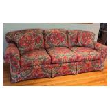 Pretty Paisley Upholstered Sofa by Century