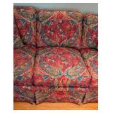 Pretty Paisley Upholstered Sofa by Century