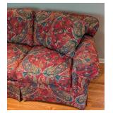 Pretty Paisley Upholstered Sofa by Century
