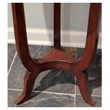 Petite Round Marble Topped Side Table