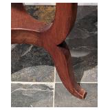 Petite Round Marble Topped Side Table