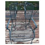 Three Metal Patio Chairs