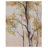 Framed Watercolor Painting by Hunter