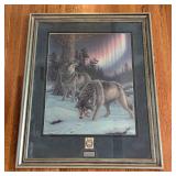 Framed Night Lights Print by James Meger