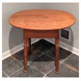 Vintage Oval Maple Side Table