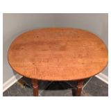 Vintage Oval Maple Side Table
