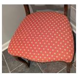 Carved Wood Back Side Chair