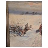 Framed Vintage Oil Painting by Athanas Scheloumoff