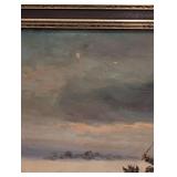 Framed Vintage Oil Painting by Athanas Scheloumoff