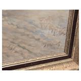 Framed Vintage Oil Painting by Athanas Scheloumoff