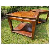 Handsome Hammary Chinoiserie Furniture End Tables