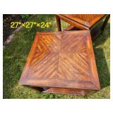 Handsome Hammary Chinoiserie Furniture End Tables