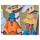 Original Haitian Folk Art "Reception at Ergilio"