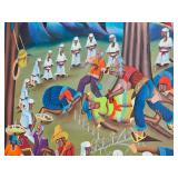 Original Haitian Folk Art "Reception at Ergilio"