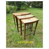 Vintage Regency Nesting Tables