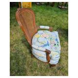 Cane Back Parlor Chair