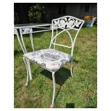 Vintage Steel Bistro Table & Chairs