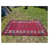 Vintage Afghan Oriental Rug Material