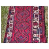 Vintage Afghan Oriental Rug Material