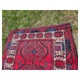 Vintage Afghan Oriental Rug Material