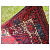 Vintage Afghan Oriental Rug Material