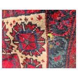 Vintage Afghan Oriental Rug Material