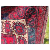 Vintage Afghan Oriental Rug Material