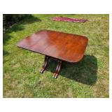 Handsome Vintage Rattan Dropleaf Table