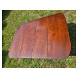 Handsome Vintage Rattan Dropleaf Table