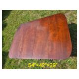 Handsome Vintage Rattan Dropleaf Table