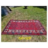 Vintage Afghan Oriental Rug Material