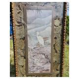 Sasshu Toy print Egrets in the Snow