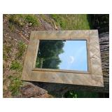 Tin Folk Art Mirror