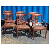Vintage Chippendale Harp-Back Dining Chairs