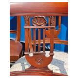 Vintage Chippendale Harp-Back Dining Chairs