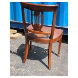 Vintage Chippendale Harp-Back Dining Chairs