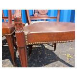 Vintage Chippendale Harp-Back Dining Chairs