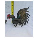 Fighting Roosters Cast Bronze Figures