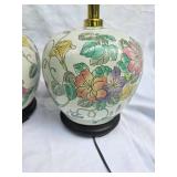 Vintage Chinoiserie Lamp Pair