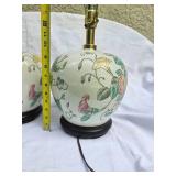 Vintage Chinoiserie Lamp Pair