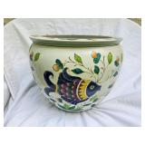 Blue Fish Large Fishbowl Planter