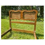 Vintage Twin Beds Cane Back Headboard