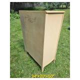 Vintage Provincial Drexel Five Drawer Highboy