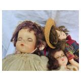 1940s Dolls Grouping