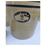 Marshal Pottery Vintage Two Gallon Butter Turn